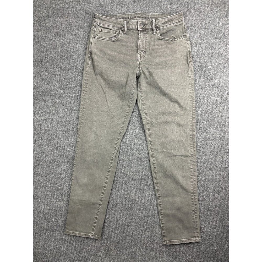 American eagle Athletic Fit Jeans Men's W30 x L34 Gray‎ Denim Airflex + Tapered